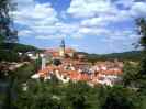 M�sto �esk� Krumlov, pohled na m�sto a hrad